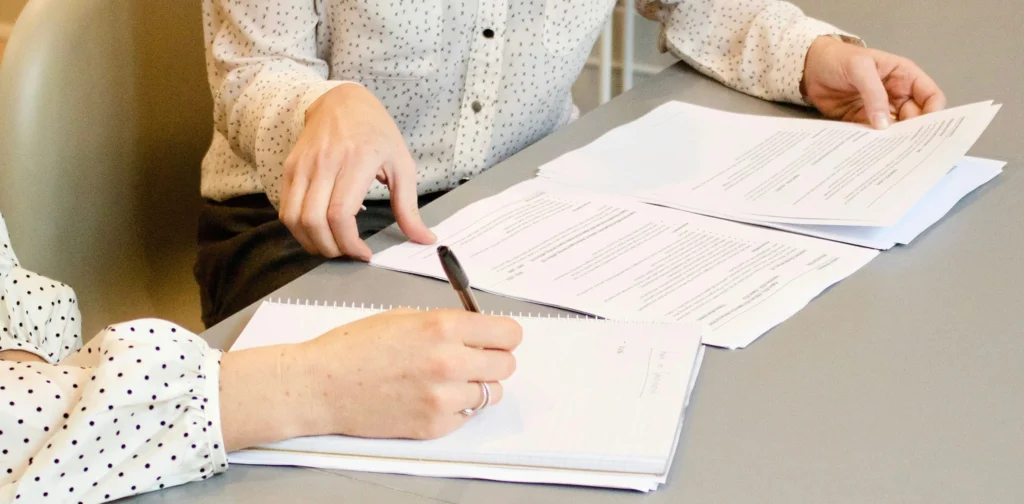 Business paper work documentation